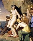 Andromeda Chained to the Rock by the Nereids by Theodore Chasseriau